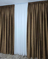 Draperie catifea maro ciocolata Blackout 90%